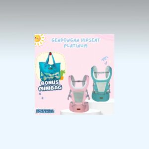 gendongan hipseat baby scots platinum hs1953 free minibag
