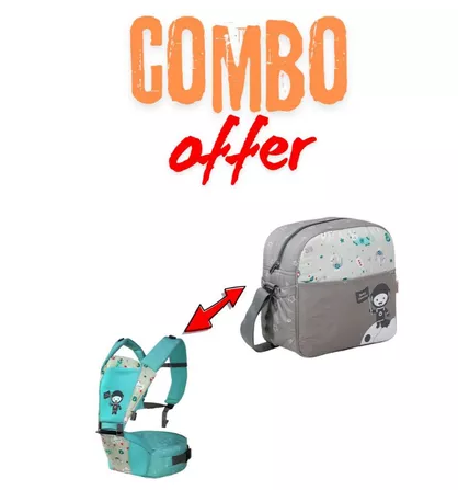 buy 1 get 2 gendongan hipseat astronot + tas sedang